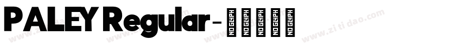 PALEY Regular字体转换